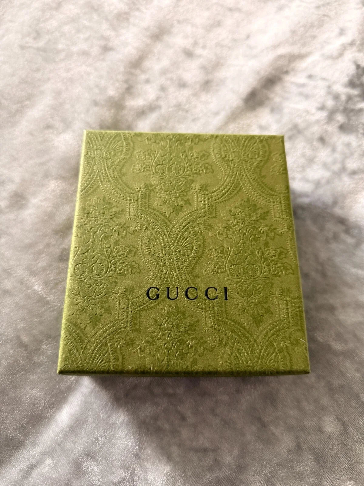 Gucci GG Pattern Bi-Fold Wallet Black Leather