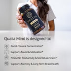 Qualia Mind Caffeine Free Focus Memory Ultimate Blend For Brain Health 120 Caps