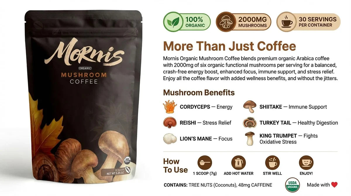 Organic Mushroom Coffee 30 servings