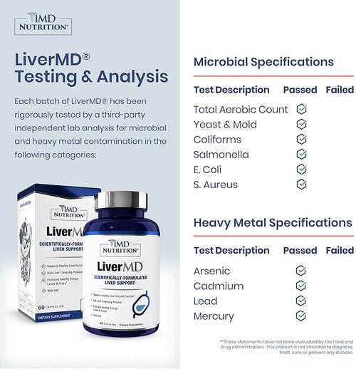 Advanced Detox Formula Liver Health Support Supplement 60 Capsules