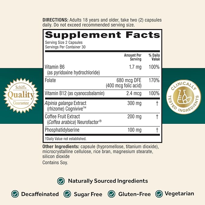 Neuriva Ultra Brain Health Support Supplement 60 Capsules