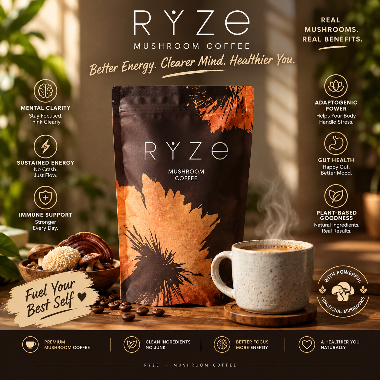 Ryze Mushroom coffee 30 servings