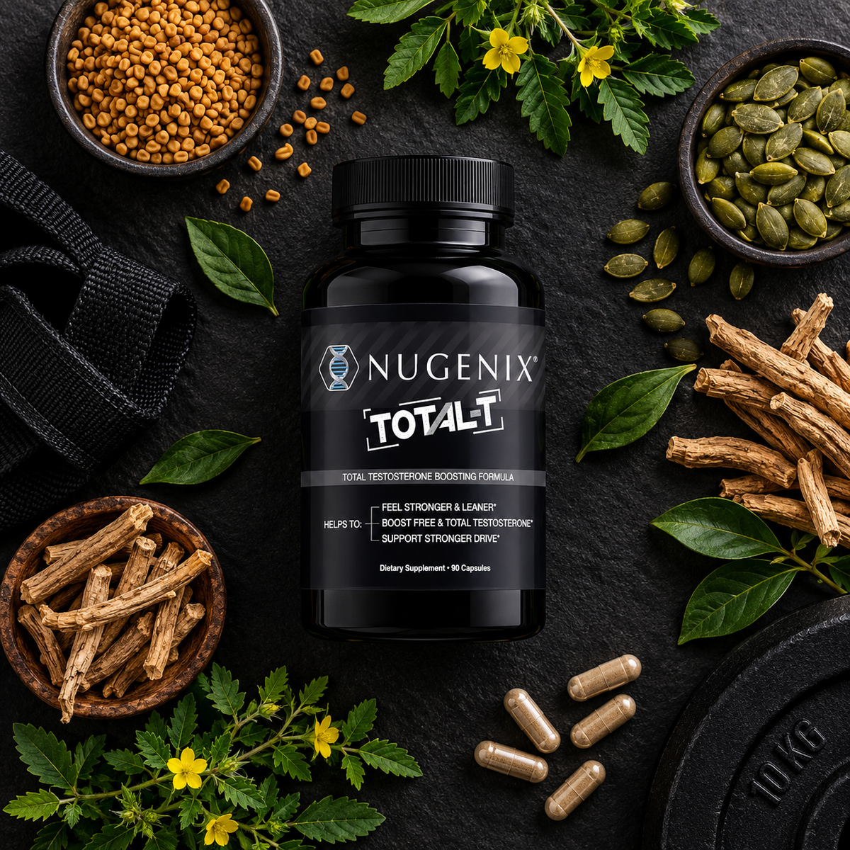 Nugenix Total-T Supplement for Men, 180 Count