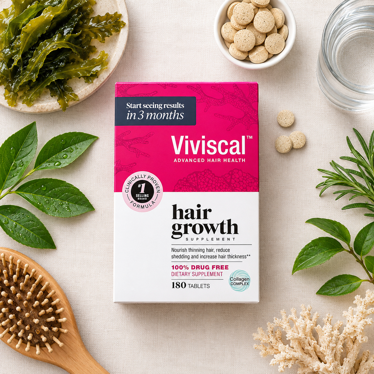 Viviscal Hair Growth Dietary Supplement, 180 Tablets