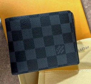 Louis Vuitton Men's Multiple Bifold Wallet Damier Graphite Canvas Black