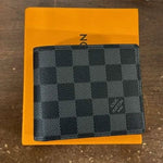 Louis Vuitton Men's Multiple Bifold Wallet Damier Graphite Canvas Black