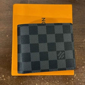 Louis Vuitton Men's Multiple Bifold Wallet Damier Graphite Canvas Black