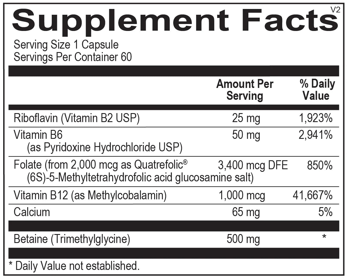 Methyl CPG Ortho Molecular Products Cardiovascular 60 Capsules