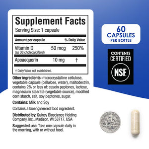 Prevagen Regular Strength 10mg Supplement 60 Capsules 2 Pack