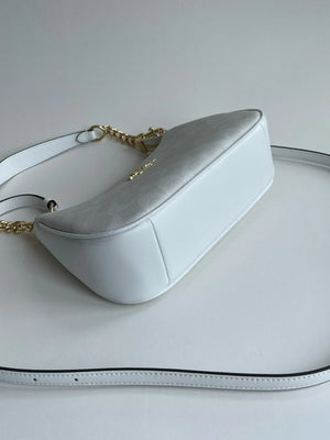 COACH CA548 Teri 2-Way Shoulder Bag Signature White