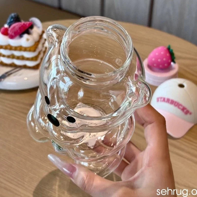 Starbucks Bearista Bear Cup Tumbler Strawberry Topper