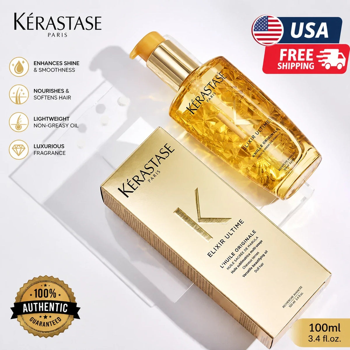 Kérastase Elixir Ultime L'Huile Originale Beautifying Hair Oil 100ml