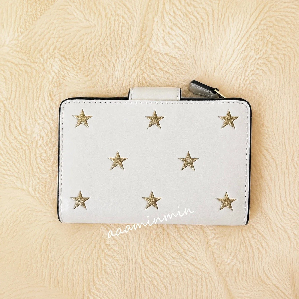 COACH CW530 Medium Corner Zip Wallet Star Print