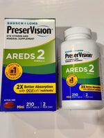 Bausch + Lomb PreserVision AREDS 2 Eye Vitamin 210 Mini Softgels