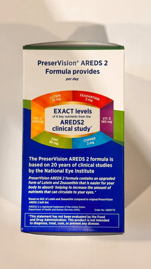 Bausch + Lomb PreserVision AREDS 2 Eye Vitamin 210 Mini Softgels