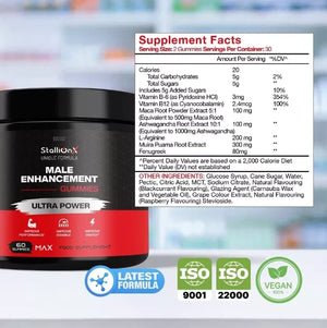Stallion X Performance Supplement 60 Gummies