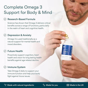 Bettervits Omega 3 Fish Oil High Strength Supplement 1000mg