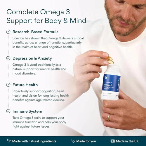 Bettervits Omega 3 Fish Oil High Strength Supplement 1000mg