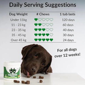Dog Calming Treats Stress Relief Pork Flavoured 120 Count