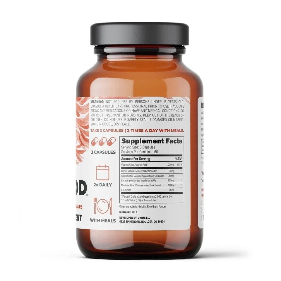 UMZU Redwood Nitric Oxide Booster Supplement 30-Day Supply