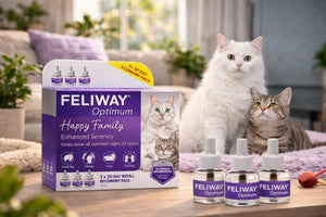 FELIWAY Optimum 30 Day Cat Calming Diffuser Refill 3 Pack 48ml