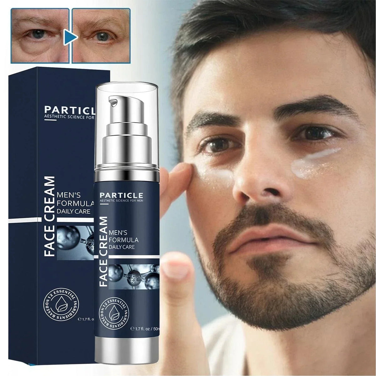Particle Face Cream Men 6-in-1 Anti-Aging Cream 3-Pack