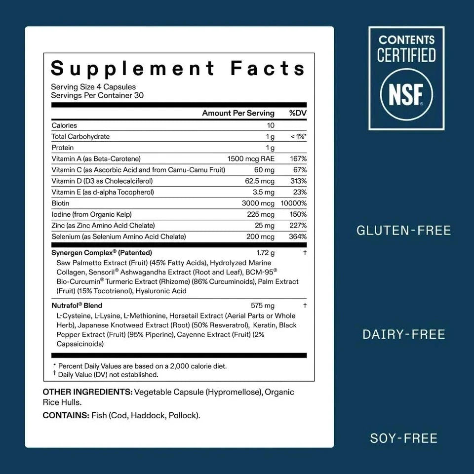 Nutrafol Men's Hair Growth Supplement 120 Capsules