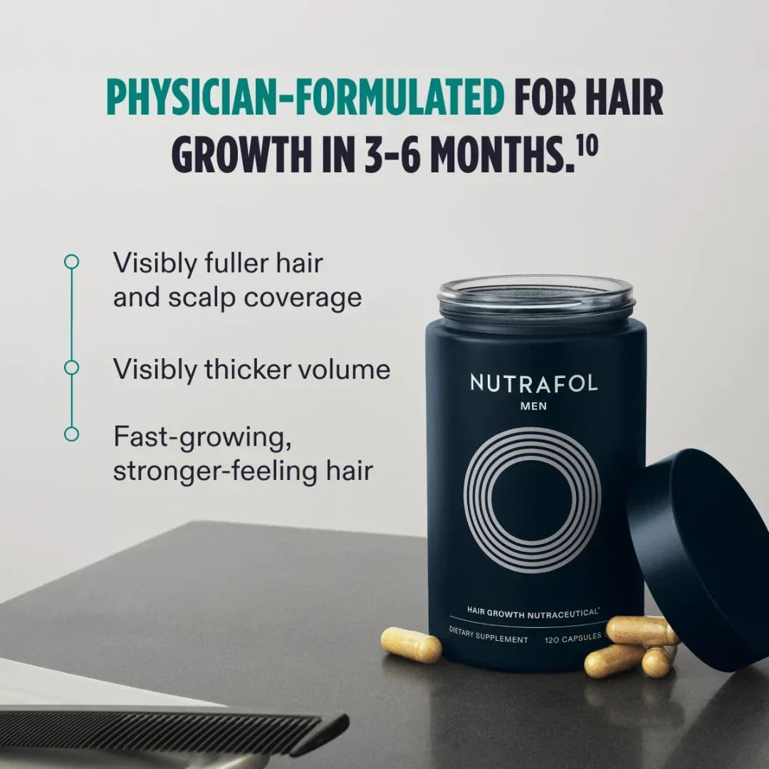 Nutrafol Men Hair Growth Nutraceuticals Dietary Supplement 240 Capsules